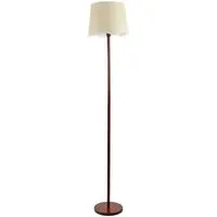 Heather Scallop LED Floor Lamp - Cream, Wood