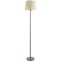 Heather Scallop LED Floor Lamp - Grey, Wood