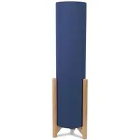 Henry Tall Midi LED Floor Lamp - Blue, Fabric