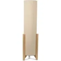 Henry Tall Midi LED Floor Lamp - Cream, Fabric