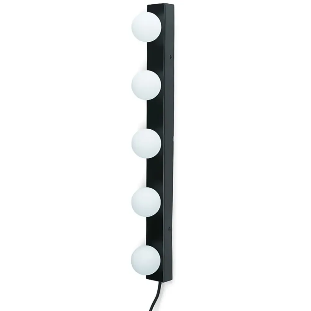 Hollywood 5-Light LED Bar Wall Light - Black image