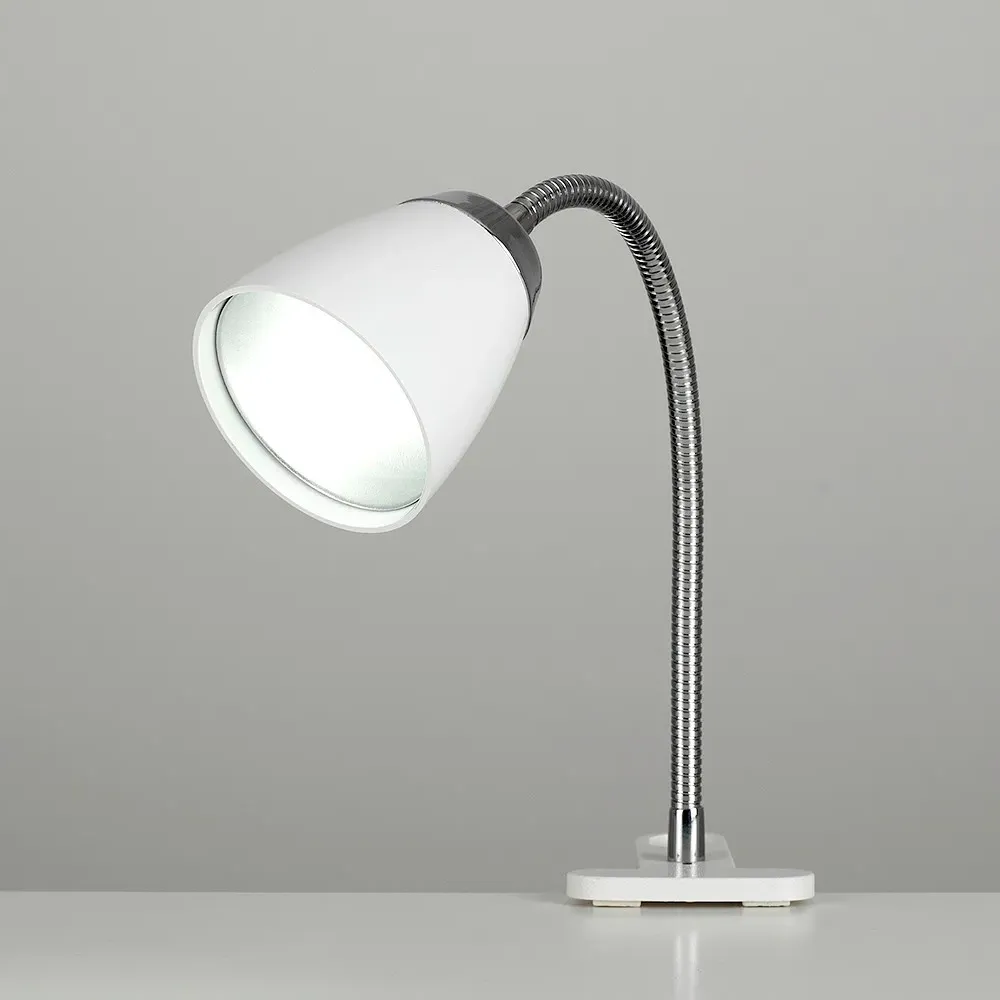 Huey Clip On LED Desk Lamp - White