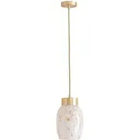 India Confetti Glass Ceiling Pendant Light - Gold