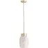 India Confetti Glass Ceiling Pendant Light - Gold