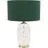 India Confetti Glass LED Table Lamp - Green