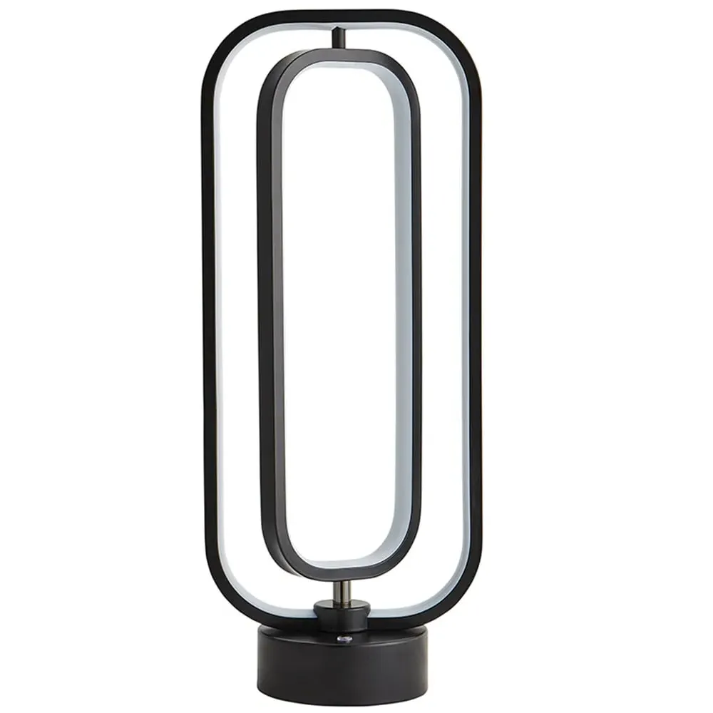 Infinity Adjustable Revolving LED Table Lamp - Black