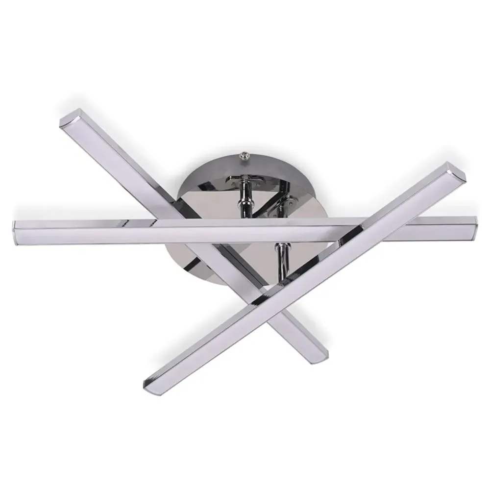 Infinity Chrome Adjustable Crossover Integrated LED Ceiling Light - Silver image