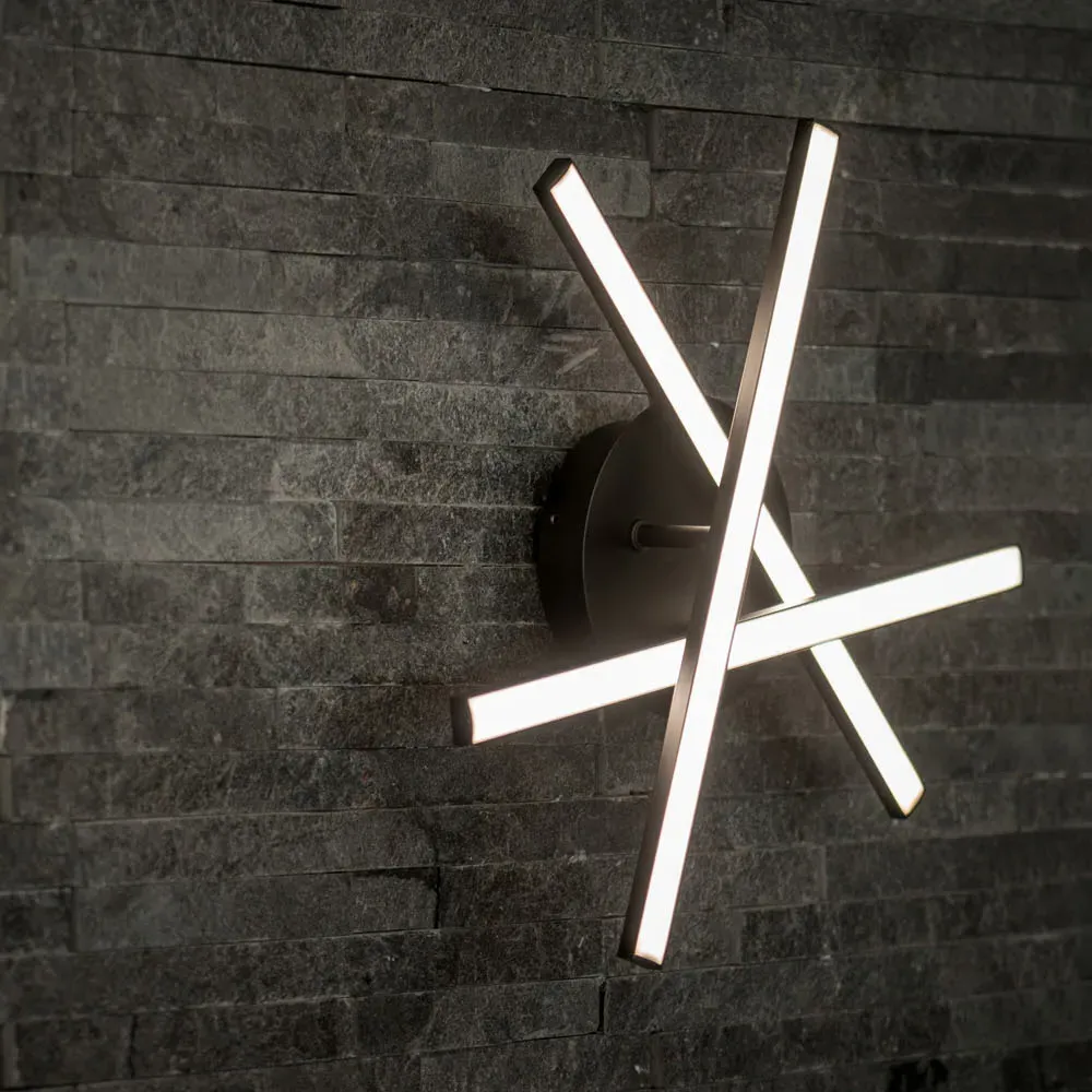 Infinity Crossover LED Ceiling Light - Black