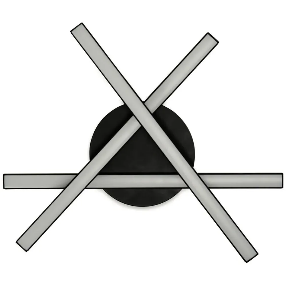 Infinity Crossover LED Ceiling Light - Black image