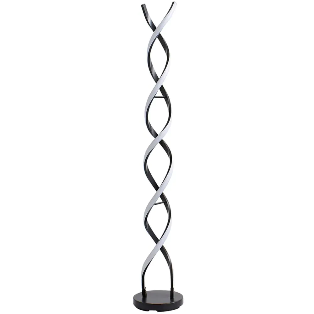 Infinity Double Twist LED Floor Lamp - Black