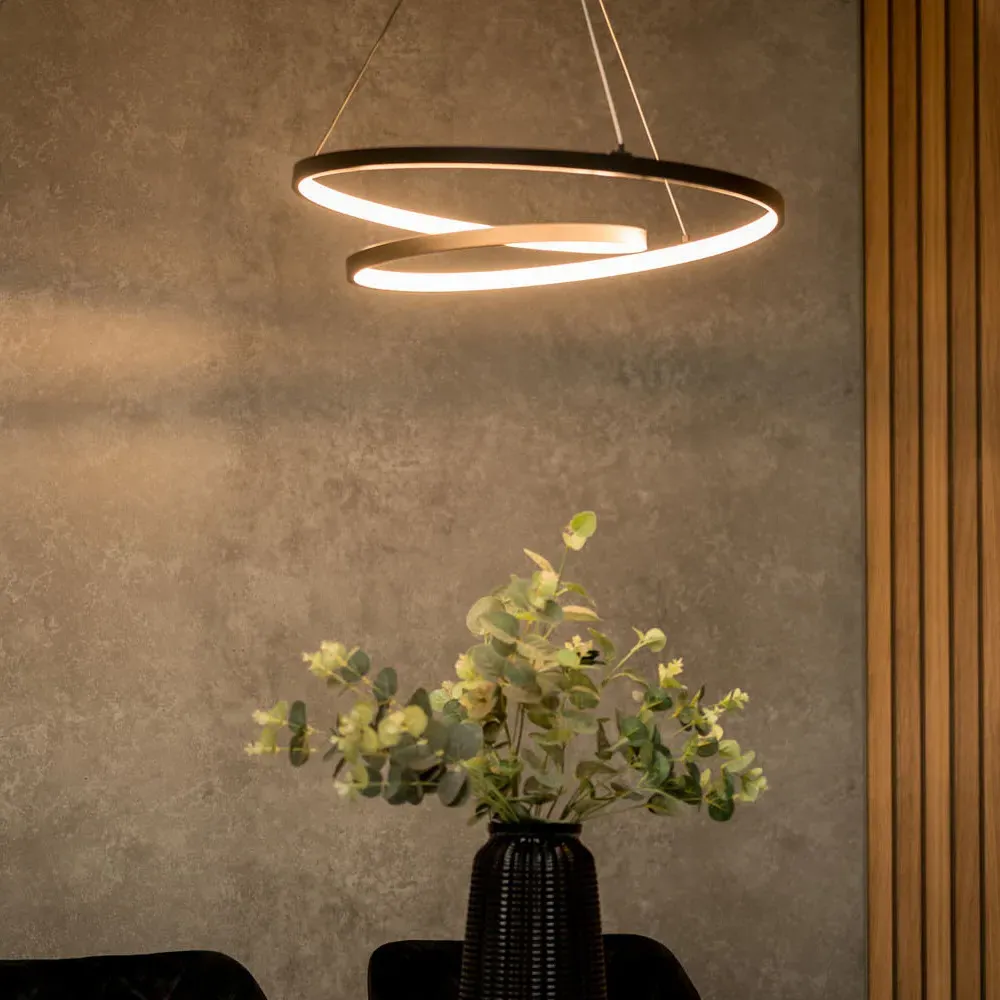 Infinity Loop LED Ceiling Light - Black