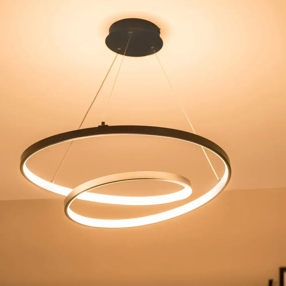 Infinity Loop LED Ceiling Light - Black