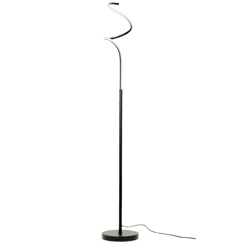 Infinity Single Twist LED Floor Lamp - Black