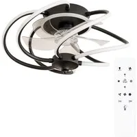 Infinity Swirl LED Ceiling Fan with Remote - Black