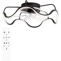 Infinity Wave LED Ceiling Fan with Remote - Black