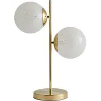 Jas 2-Light Ceiling Light - Gold, Confetti Glass