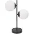 Jas 2 Way Globe Shade LED Table Lamp - Black, Frosted Glass