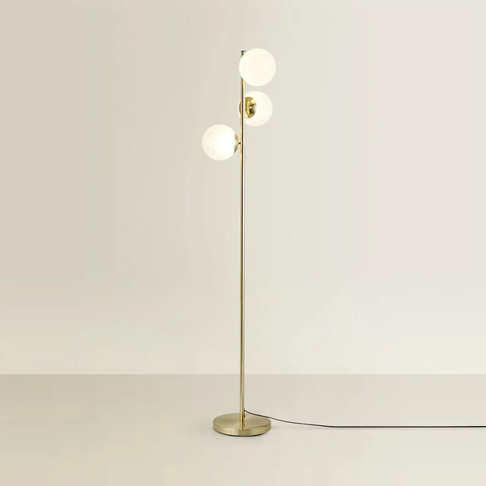 Jas 3-Light Ceiling Light - Gold, Confetti Glass