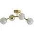Jas 4-Light Ceiling Light - Gold, Confetti Glass