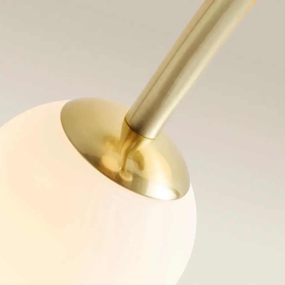 Jas 4 Way LED Ceiling Light - Gold, Glass