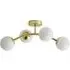 Jas 4 Way LED Ceiling Light - Gold, Glass
