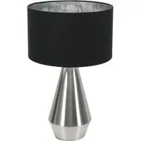 Jax Dimmable LED Touch Table Lamp - Black, Fabric