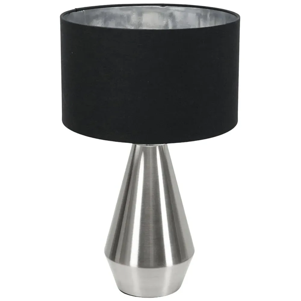 Jax Dimmable LED Touch Table Lamp - Black, Fabric