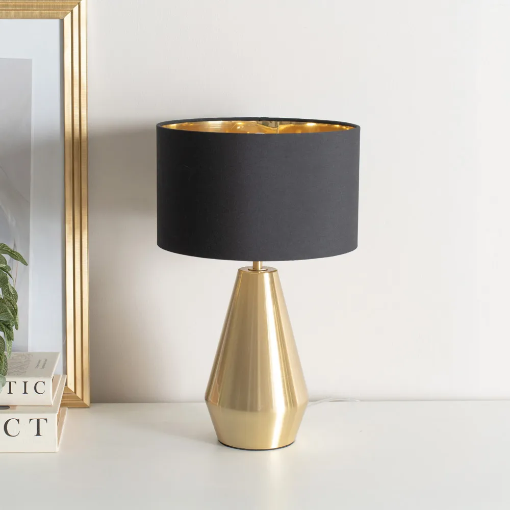 Jax Dimmable LED Touch Table Lamp - Black, Gold