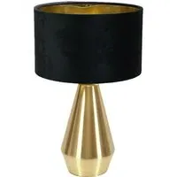 Jax Dimmable LED Touch Table Lamp - Black, Velvet
