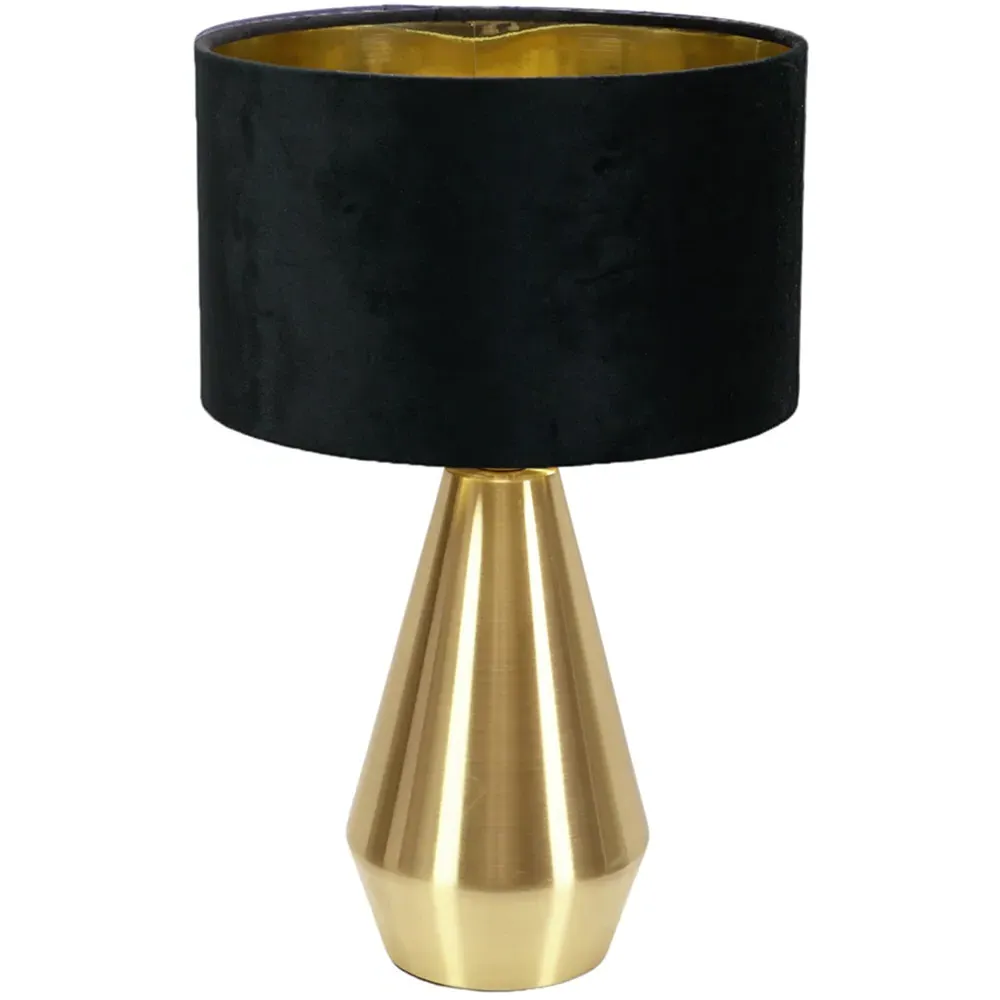 Jax Dimmable LED Touch Table Lamp - Black, Velvet
