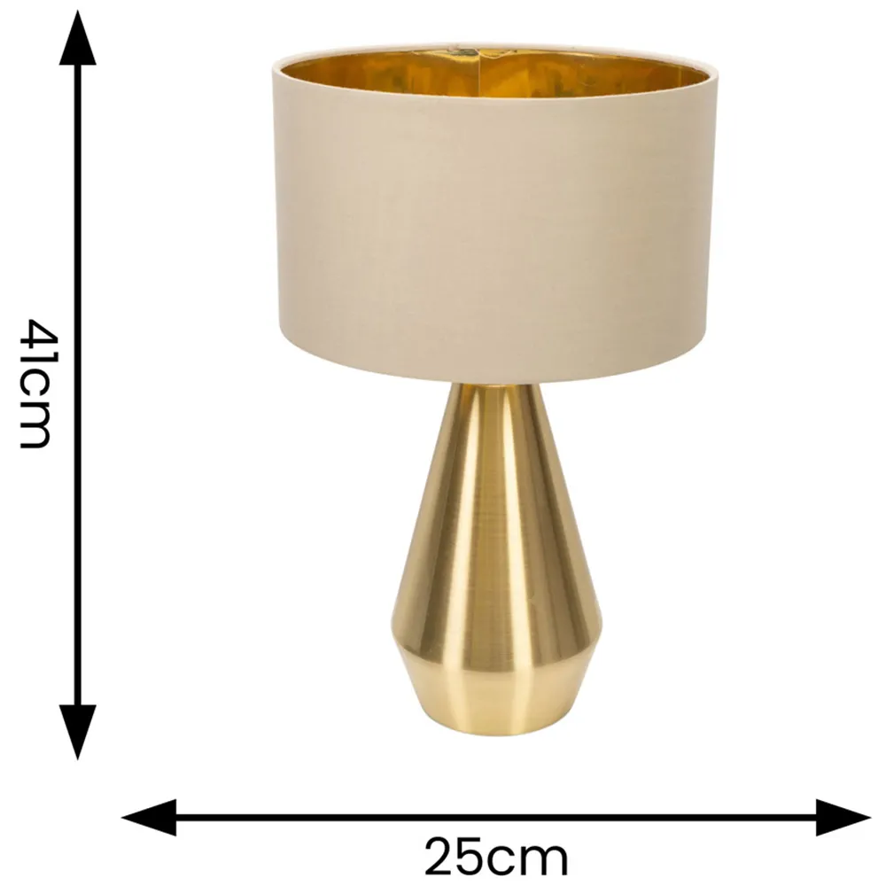 Jax Dimmable LED Touch Table Lamp - Gold
