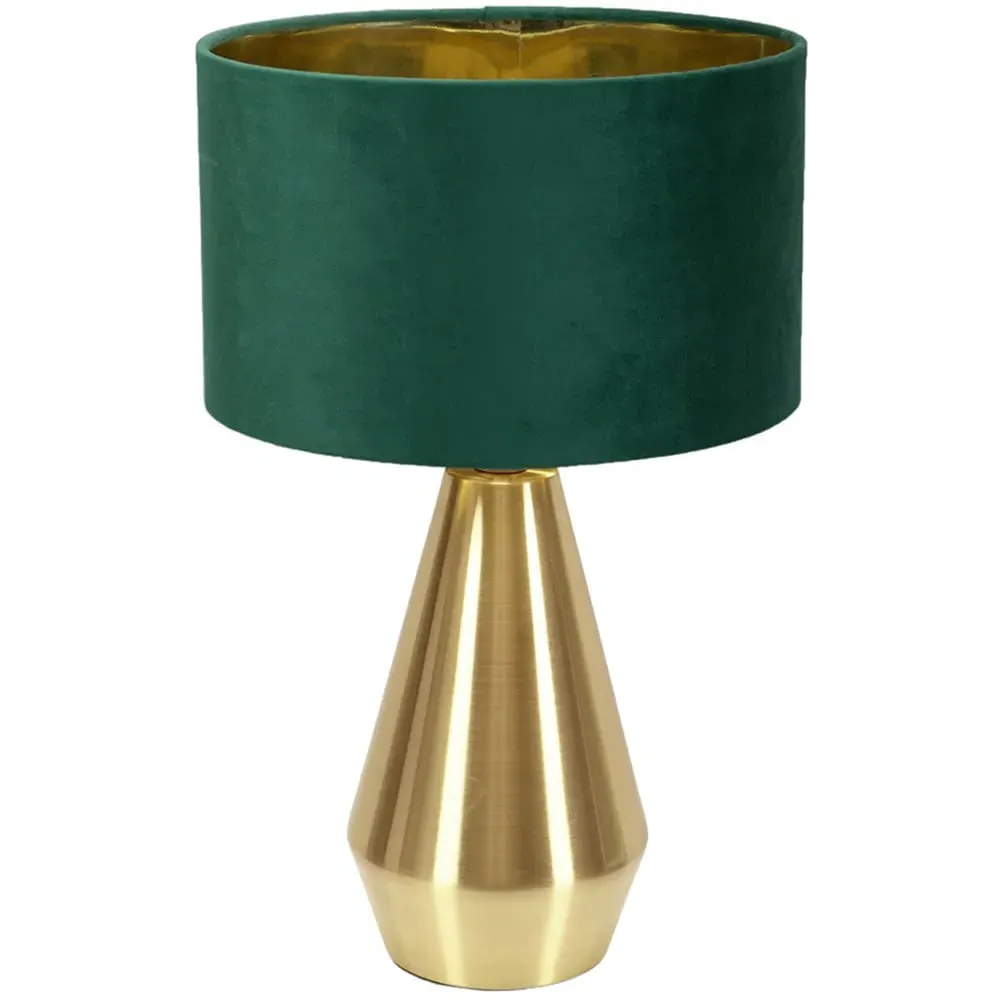 Jax Dimmable LED Touch Table Lamp - Green, Velvet