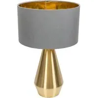 Jax Dimmable LED Touch Table Lamp - Grey, Fabric