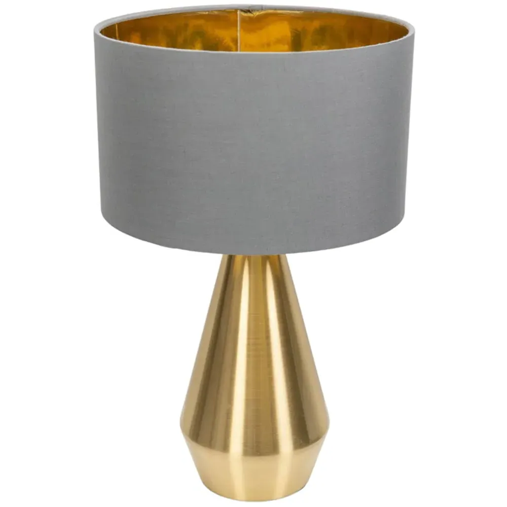 Jax Dimmable LED Touch Table Lamp - Grey, Fabric