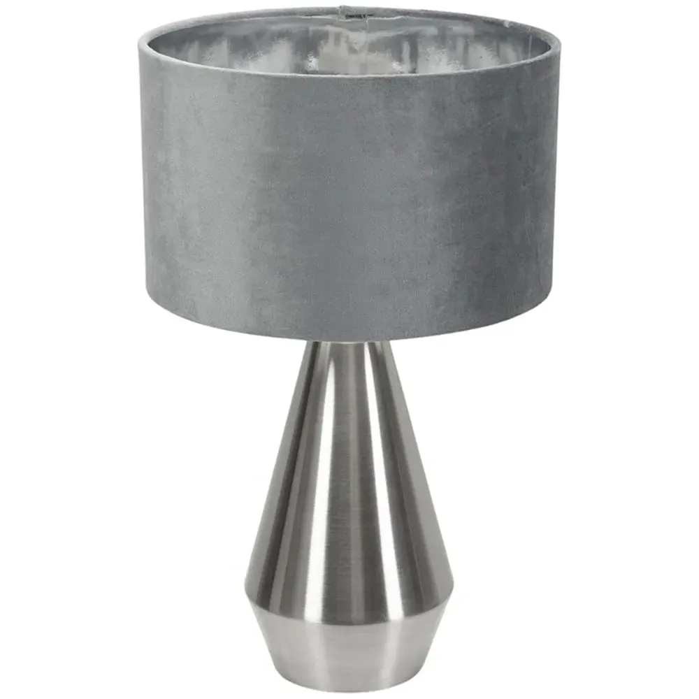 Jax Dimmable LED Touch Table Lamp - Grey, Velvet