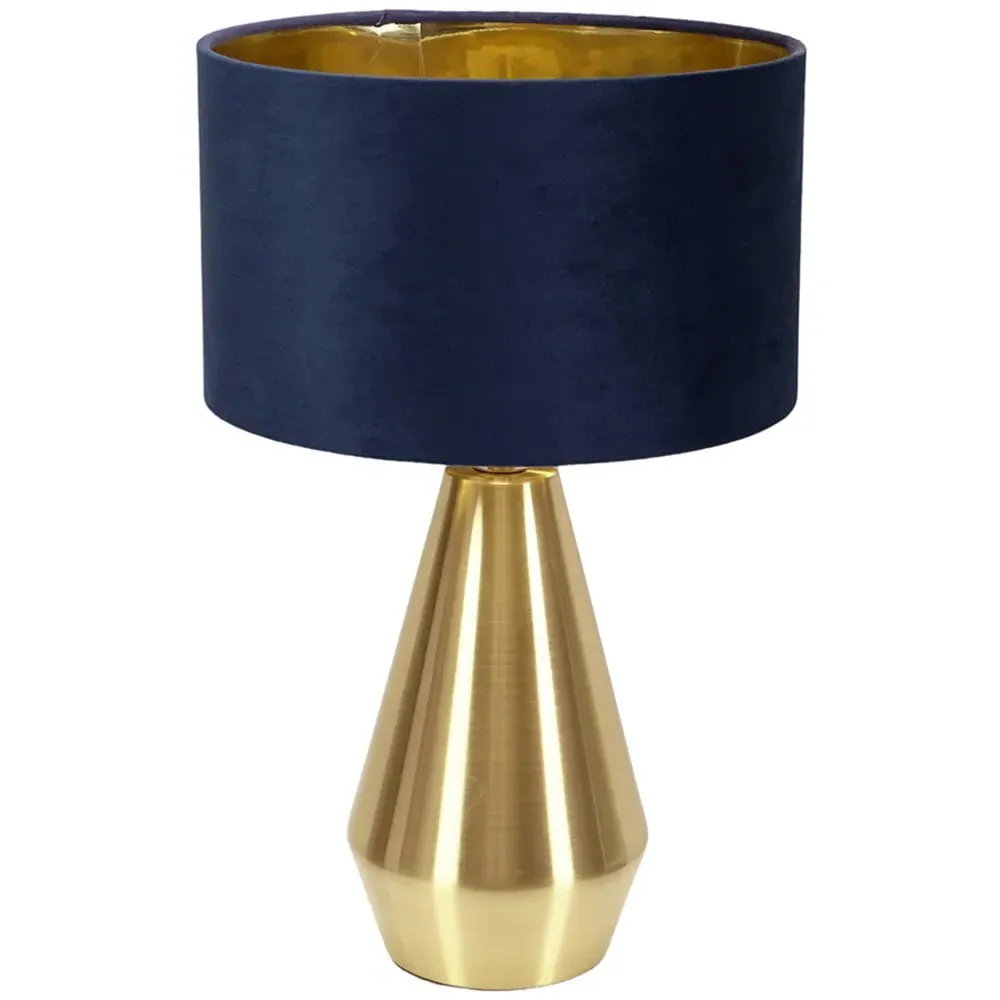 Jax Dimmable LED Touch Table Lamp - Navy Blue, Velvet image