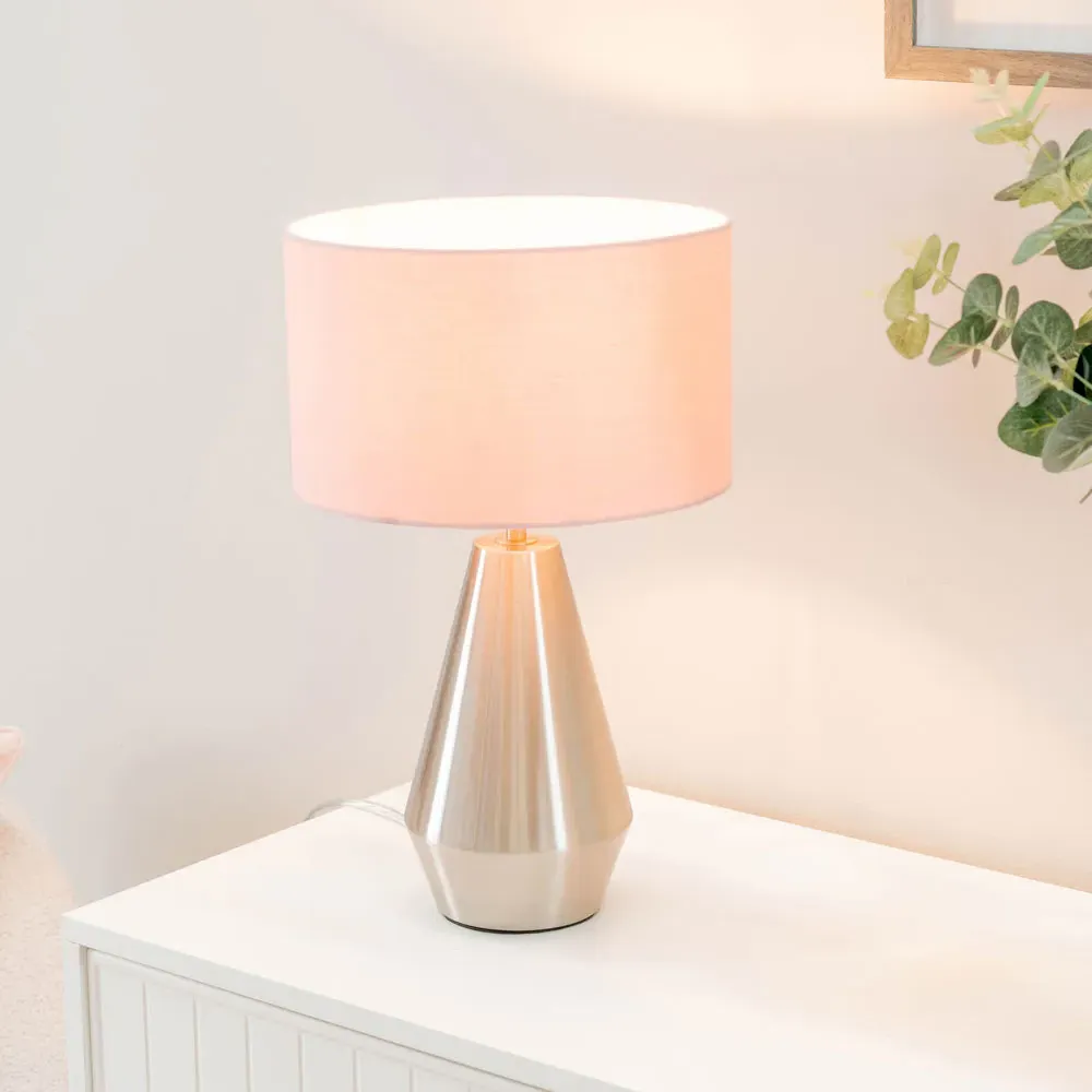Jax Reni Touch LED Table Lamp - Blush Pink