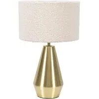 Jax Touch LED Table Lamp - Cream, Boucle