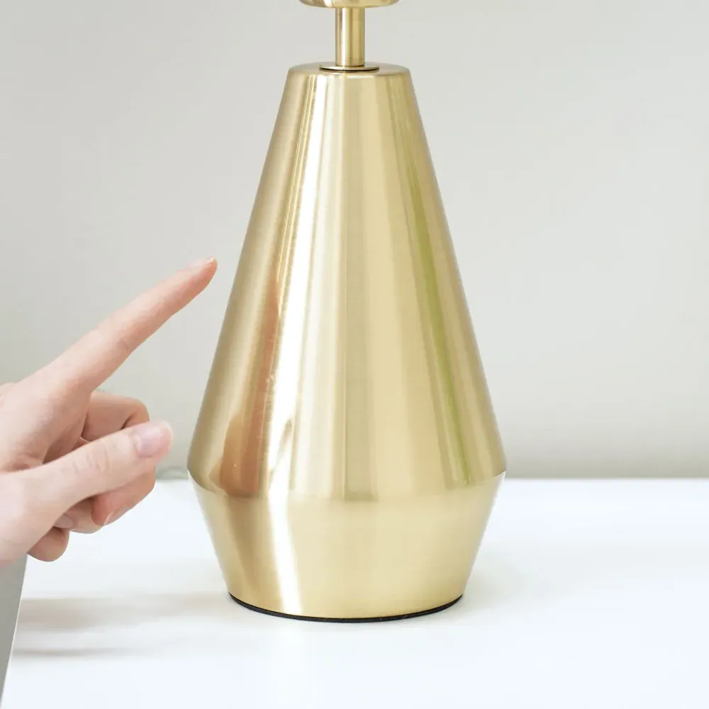 Jax Touch LED Table Lamp - Gold, Green Shade