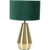Jax Touch LED Table Lamp - Green, Velvet
