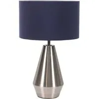 Jax Touch LED Table Lamp - Navy Blue, Chrome