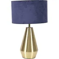 Jax Touch LED Table Lamp - Navy Blue, Velvet