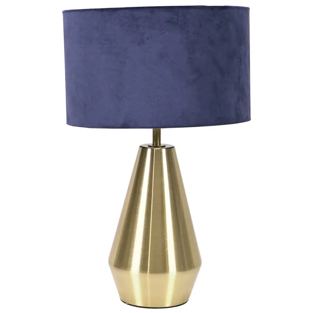 Jax Touch LED Table Lamp - Navy Blue, Velvet