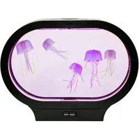 Jellyfish Colour Changing Aquarium Table Lamp - Black