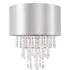 Jesmond Droplet Easy Fit Ceiling Light Shade - Grey, Fabric