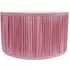 Jess Large Drum Lamp Shade Ruched Pleated - Pink, Faux Silk