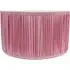 Jess Small Drum Lamp Shade Ruched Pleated - Pink, Faux Silk
