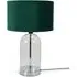 Jessy LED Table Lamp - Green, Glass