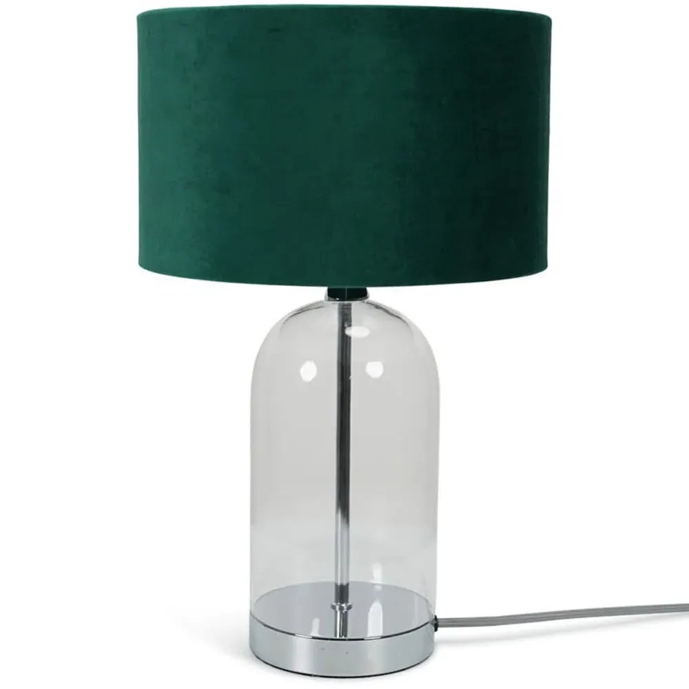 Jessy LED Table Lamp - Green, Glass