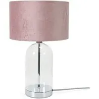 Jessy LED Table Lamp - Pink, Glass